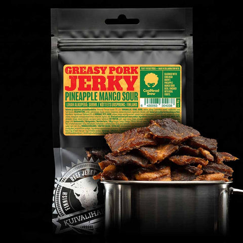 Greasy Pork Jerky Pineapple Mango Sour 40g